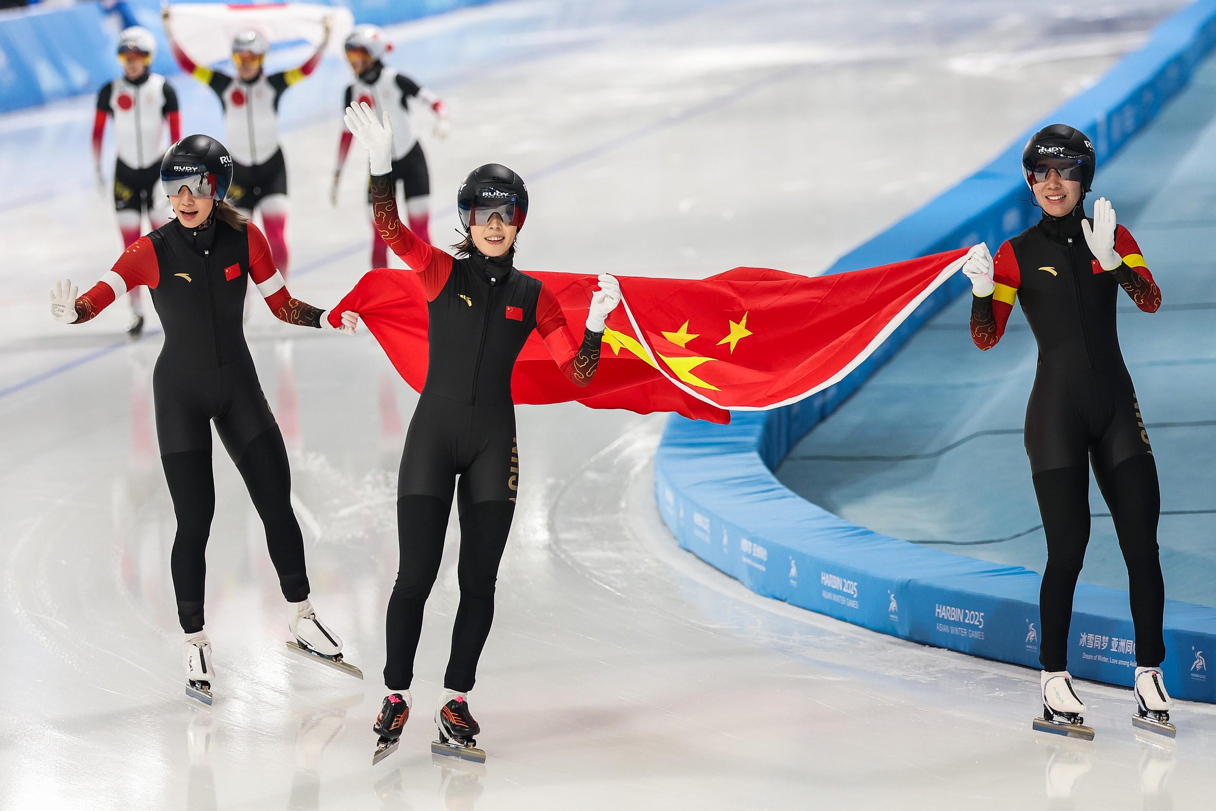 中国队在亚运连续赢下四场比赛！
