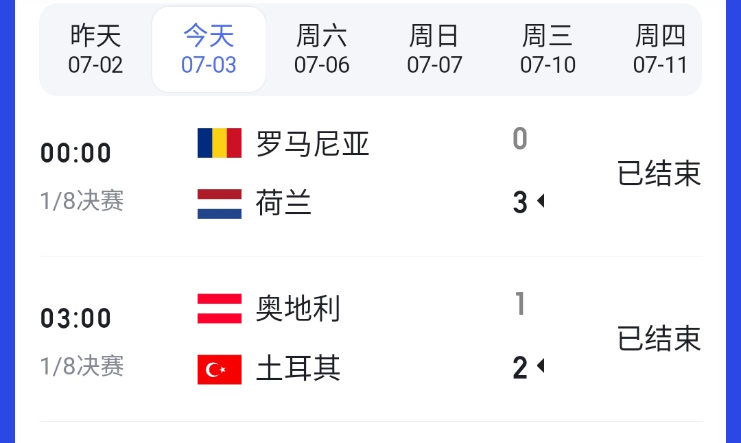 包含荷兰以比大胜奥地利，提前晋级的词条